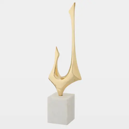 Pointue Symmetrical Sculpture-Brass-A