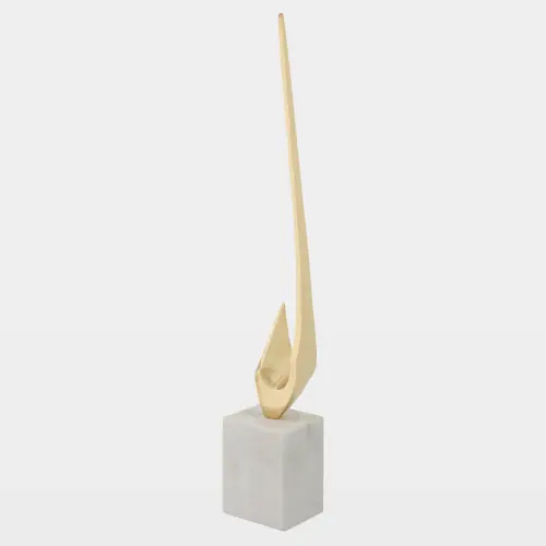 Pointue Symmetrical Sculpture-Brass-B