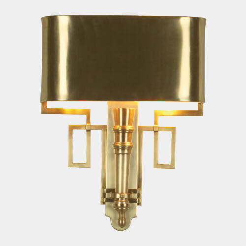 torch sconce-antique brass