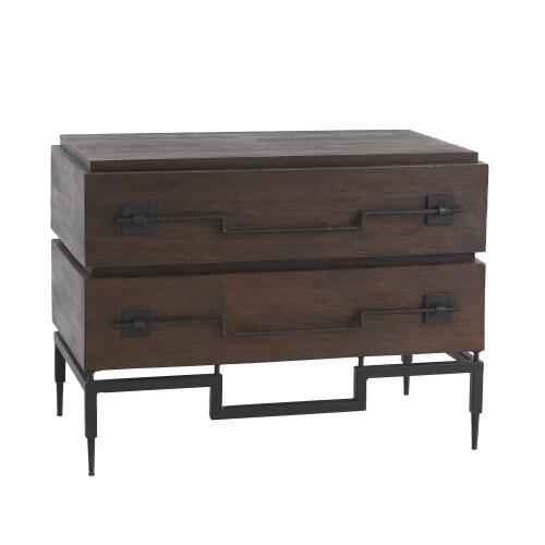 scratch two-drawer chest