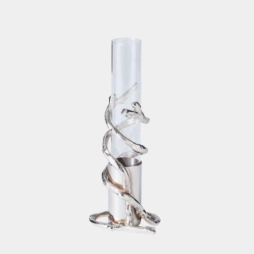 Branch Bud Vase-Nickel