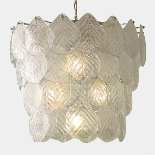 murano leaf chandelier