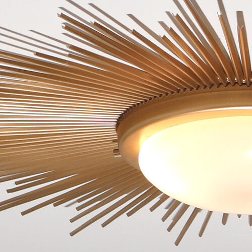 Sunburst Light Fixture-Gold