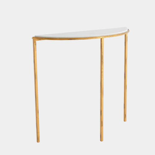 Kaitlyn Hammered Gold Console