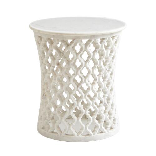 Marble Arabesque Side Table