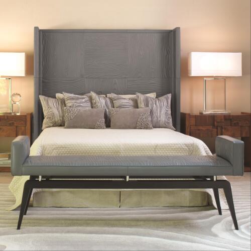 Faux Bois City Bench-Grey