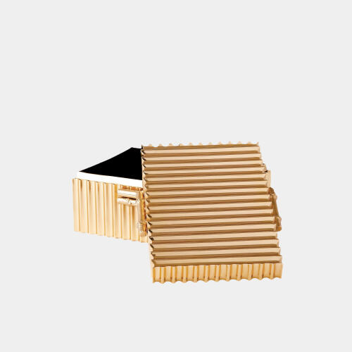 Kai Corrugated Bamboo Box-Brass