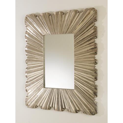 Linenfold Mirror-Silver