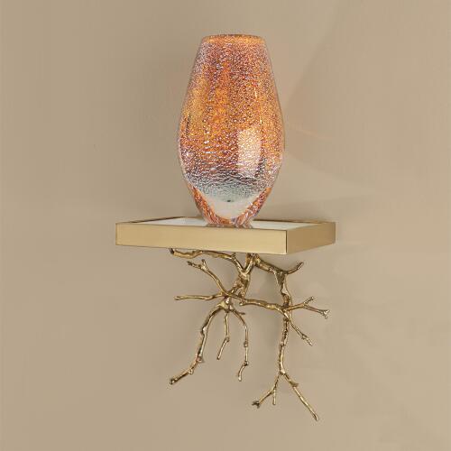 Twig Wall Bracket-Brass