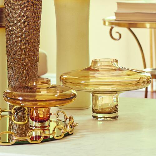 Linked Mirrored Tray-Brass