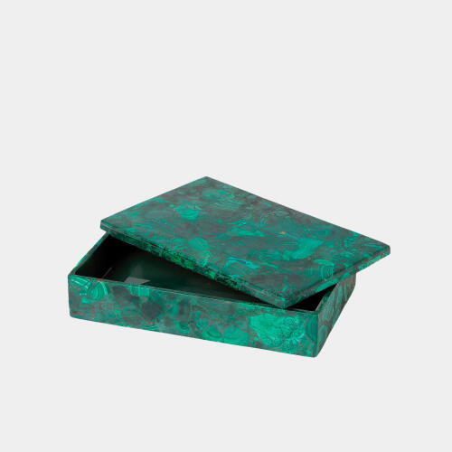Helen Malachite Stone Box