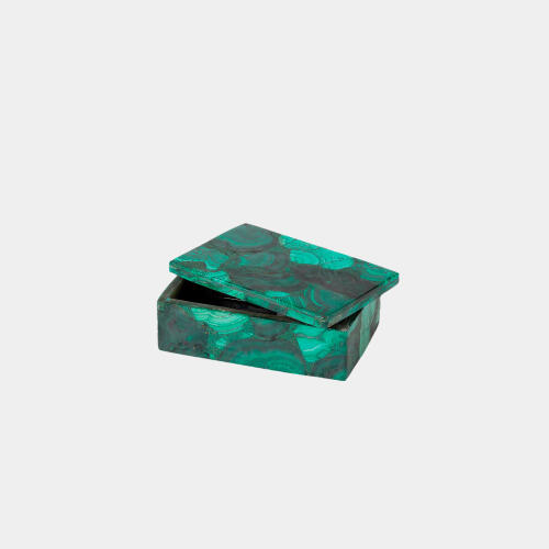 Helen Malachite Stone Box