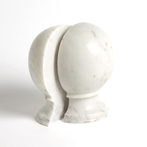 Marble Sphere Bookends