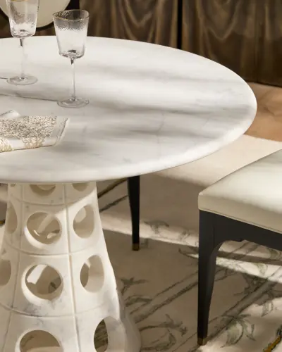 Taper Circle Side Table