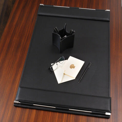 Flap Desk Blotter-Black
