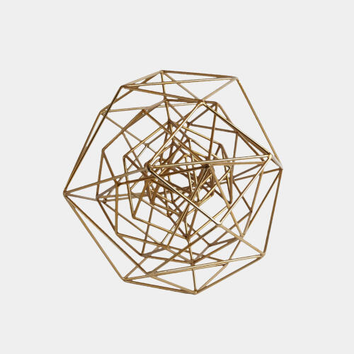 Geo Sculpture-Gold