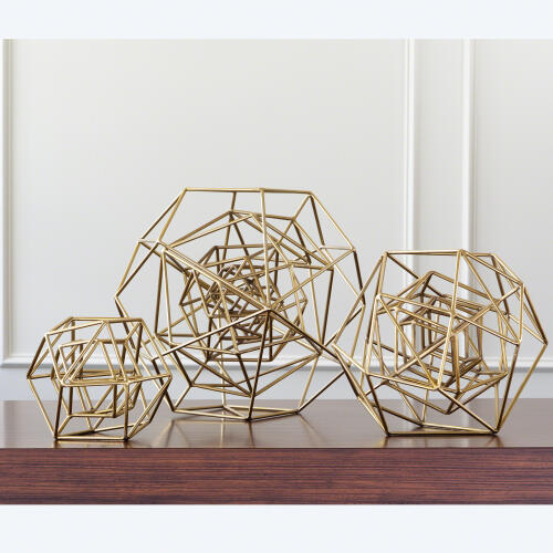 Geo Sculpture-Gold