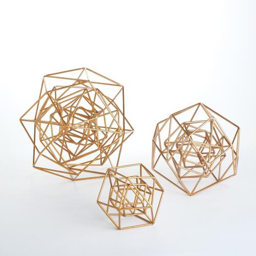 Geo Sculpture-Gold
