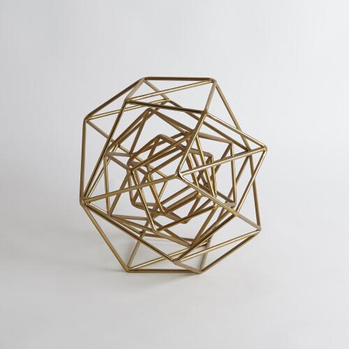 Geo Sculpture-Gold