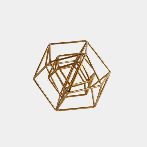 Geo Sculpture-Gold