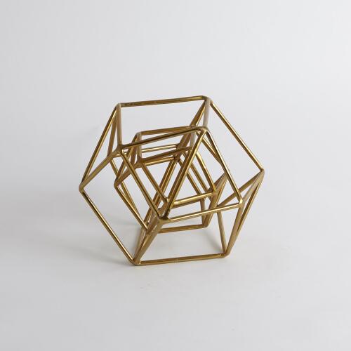 Geo Sculpture-Gold