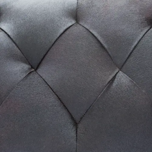 Stiletto Bench-Black Hair-on-Hide