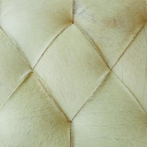 Stiletto Bench-White Hair-on-Hide