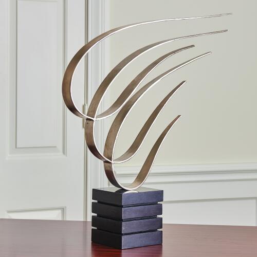 Swoosh Sculpture-Nickel