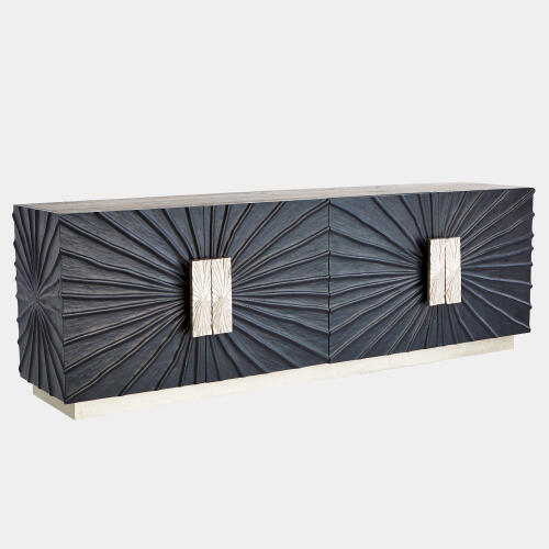 Pleated Media Cabinet