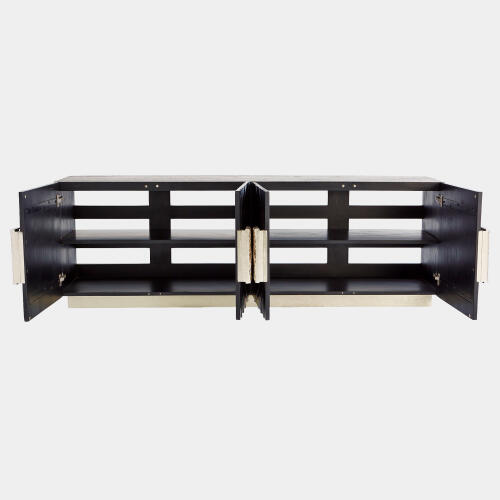 Pleated Media Cabinet