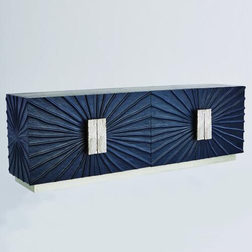 Pleated Media Cabinet