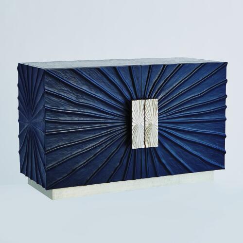 Pleated Two-Door Cabinet