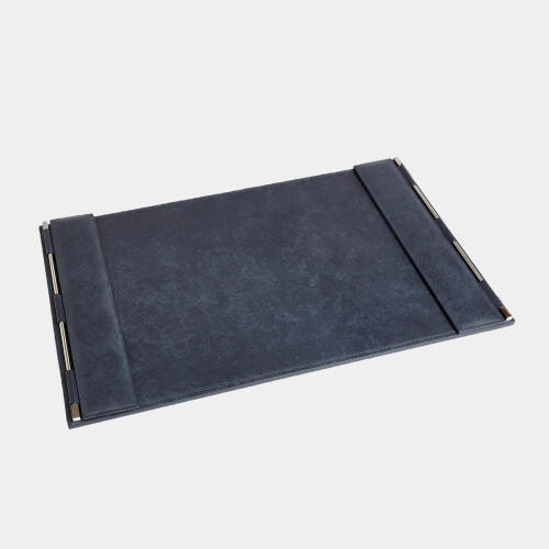 Flap Desk Blotter-Blue Wash