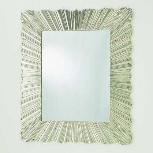Linenfold Mirror-Silver