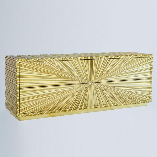 Linenfold Cabinet-Brass