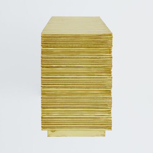 Linenfold Cabinet-Brass