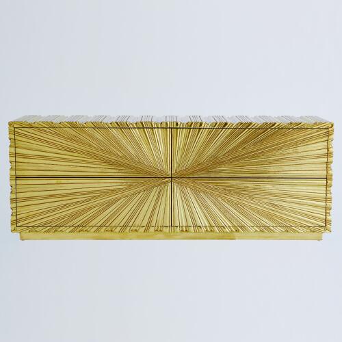 Linenfold Cabinet-Brass