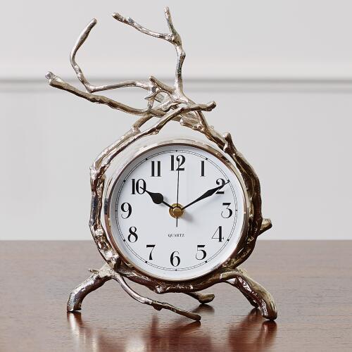 Twig Clock-Nickel
