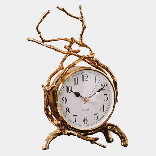 Twig Clock-Brass