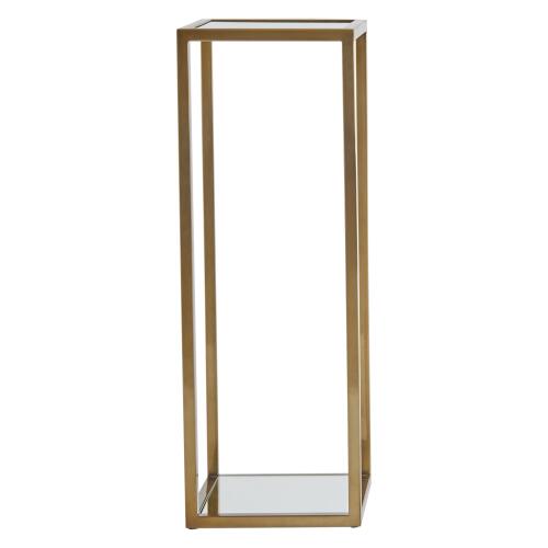 escher pedestal/planter-brass