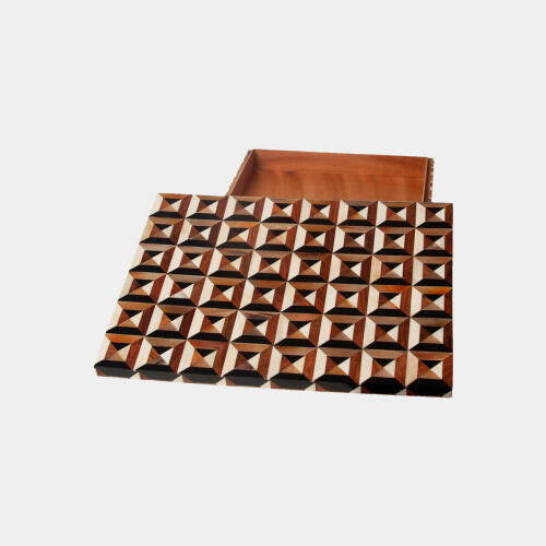 Triangle Marquetry Box