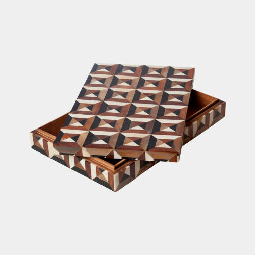 Triangle Marquetry Box
