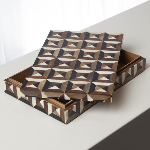 Triangle Marquetry Box
