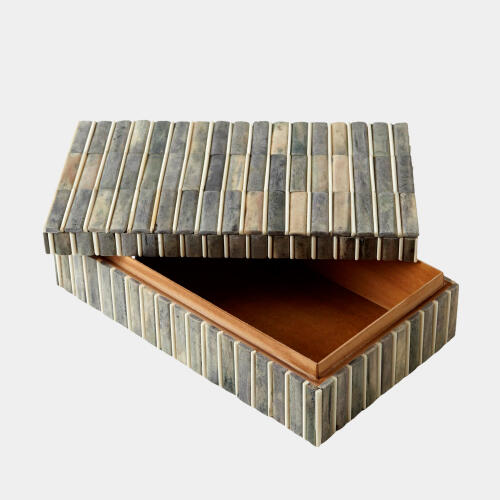 Hemlock Bone Box-Gray/Ivory