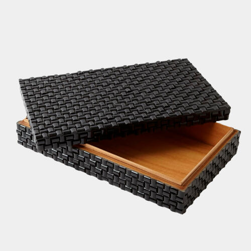 Yrsa Horn Box-Woven Black