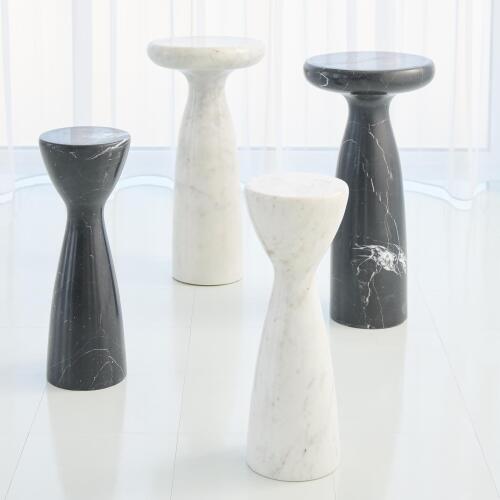 Marble Tower Table-Black-Lg