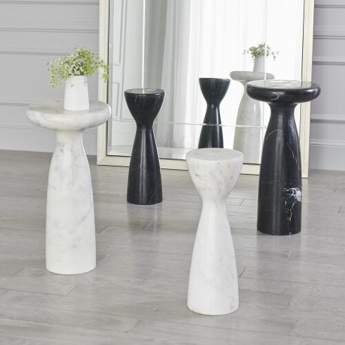 Moniker Marble Tower Table-Black-Lg