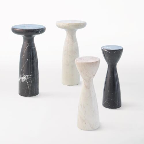 Marble Tower Table-Black