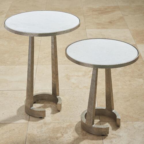 Cedilla Table-Nickel