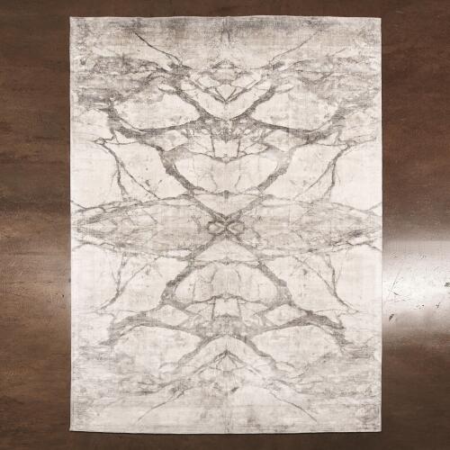 Mirror Match Marble Rug-Neutrals